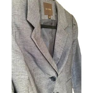 The Limited size small womens fitted suit jacket navy thumbnail 5