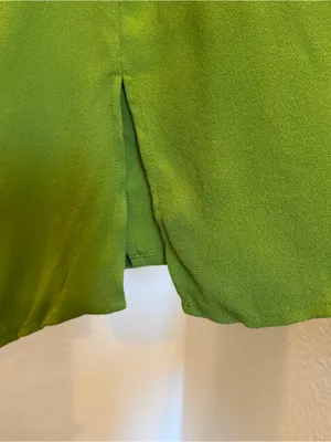 Aritzia Wilfred Novella Dress in Succulent Green Size 8 Puff Long Sleeve thumbnail 9