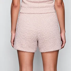 SKIMS Cozy Knit Shorts Dusk Pink Boucle High Waist Lounge Pajama 2X/3X NWT thumbnail 3
