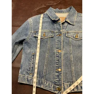 Liz Claiborne Authentics Denim‎ Jacket Womens Small Blue 100% Cotton Vintage Y2K thumbnail 15