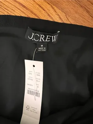 J Crew Black Sheer Chiffon Gweneth Maxi Skirt NWT thumbnail 5