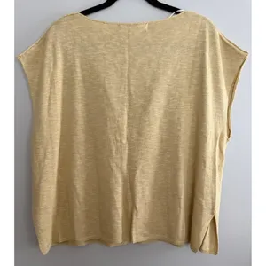 Free People FP Beach Marina Del Sol Sweater Top Golden Yellow Women's Size Large thumbnail 2