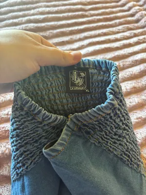 Blue Denim Strapless Pointed thumbnail 2