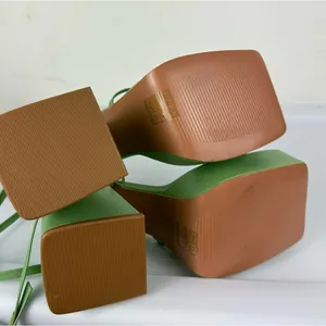 Princess Polly La Belle Platform Heels Green Sz 6 Strappy thumbnail 10