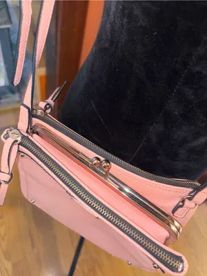 Nine West Light Pink Pebbled Crossbody Bag thumbnail 5