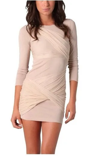 Alice + Olivia Goddess Beige Dress‎ Size 0 thumbnail 1