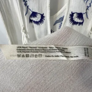 Free People Medium Slip Dress Adelaide Festival White Blue Floral Boho Mini 195‎ thumbnail 16