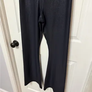 MONO B‎ black shimmer flare leggings size large thumbnail 5