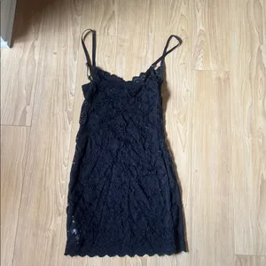 Edikted Black Lace Chemise Slip thumbnail 3