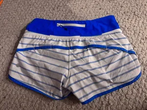 Blue Striped Lululemon Shorts thumbnail 2