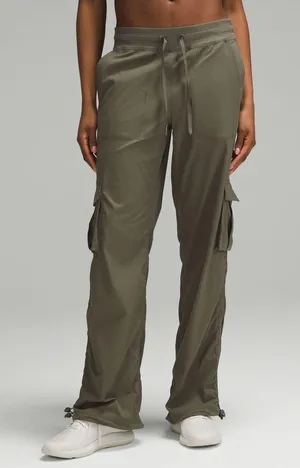 Lululemon Dance Studio Relaxed-Fit Mid-Rise Cargo Pant Olive Green Size 4 thumbnail 1