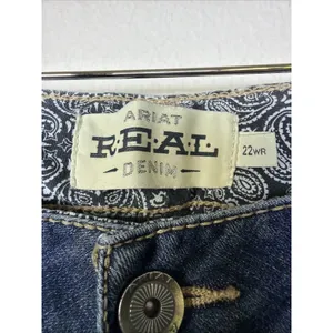 Ariat irvine Jeans Womens 22 Denim Mid Rise Boot Cut western plus Country NWT thumbnail 5