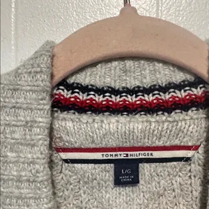 Tommy Hilfiger cozy‎ cardigan size L grunge eclectic grandpa thumbnail 3