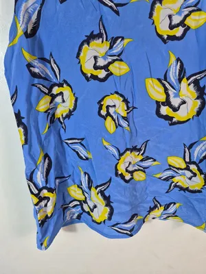 Diane Von Furstenberg Floral Print Top P thumbnail 3