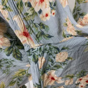 American Eagle women’s blue green floral‎ sleeveless capri jumpsuit summer XS thumbnail 2