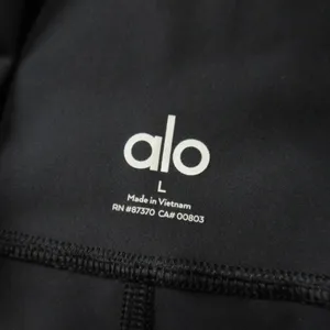 NWT Alo Yoga High-Waist Airlift Legging in Black Stretch Workout L thumbnail 5