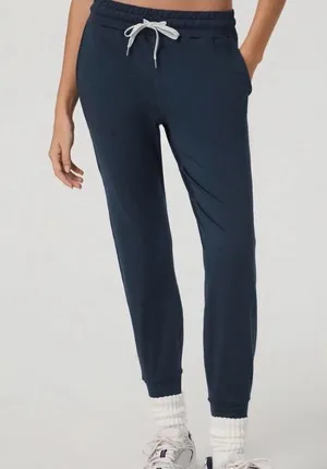 Vuori navy blue performance joggers size small thumbnail 1