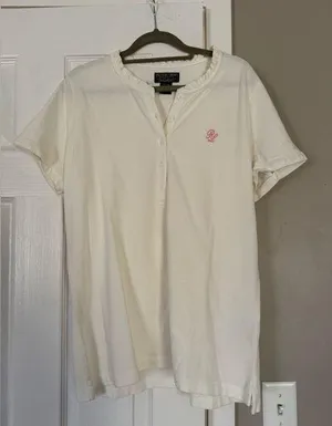 Ralph Lauren polo pink logo patch top thumbnail 1