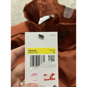 Nike Womens Loose Fit High Rise Shorts Burnt Orange‎ Small thumbnail 5