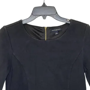 Banana Republic Women 4 Thick Knit Sheath Dress Back Zip Colorblock‎ 3/4 Sleeve thumbnail 2