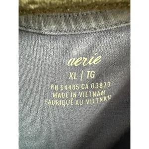 Aerie Womens XL Blue Chilled Out Graphic Cropped Boxy T-Shirt‎ Relaxed Fit NEW thumbnail 6