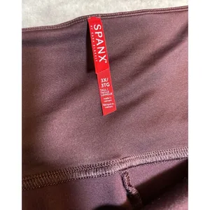 Spanx Burgundy Leggings‎ Pull On Athleisure Women's 3X Casual thumbnail 2
