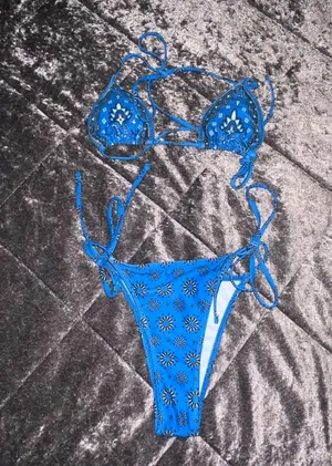 SheIn Blue  Bikini thumbnail 1