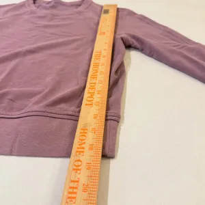 Lululemon Every Movement Cropped Crew Sweatshirt‎ Womens 2 Mauve Athleisure thumbnail 7