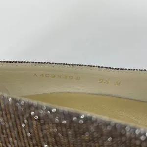 Stuart Weitzman Bronze Sparkle Peep Toe Bow Heels Evening Party‎ Shoes Formal thumbnail 8