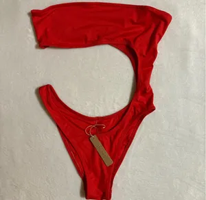 SKIMS Ruby Red Monokini One Piece Swimsuit  thumbnail 4