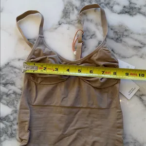 NWT Quince Mid-Thigh Sculpting Bodysuit – Clay Tan, Size M Sold Out Online thumbnail 8