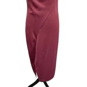 Keepsake The Label Mulberry Be Mini Midi Dress Drape Neck Mauve Size Large‎ thumbnail 3