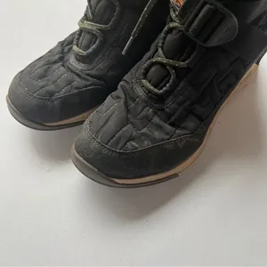 Chaco Lace Velcro Midi Black Quilted Winter & Rain Boots Size 8 thumbnail 5