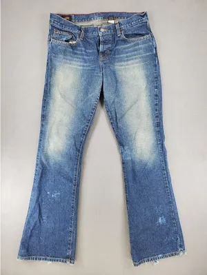 Vintage Abercrombie & Fitch Jeans Women 8 Flare Low Rise Bootcut Pocket 90s‎ Y2K thumbnail 1
