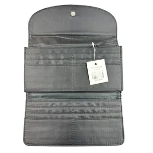 The Metropolitan Wallet Houndstooth Tri-Fold Organizer Black White‎ NWT 7.5x3.5 thumbnail 3