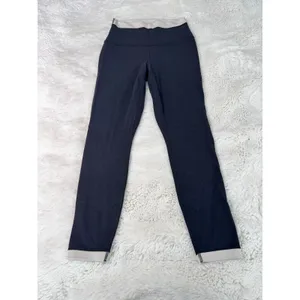 Athleta Transcend Tipped 7/8 Leggings Black Bone S/P Petite High Rise thumbnail 3