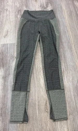 FP Movement Free People High Rise Textured Herringbone Leggings Green Small thumbnail 1