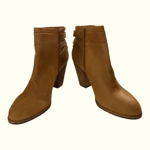 Gianni Bini wedge brown leather strappy wedge boots Size 12M thumbnail 7