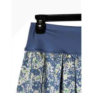 Aerie Offline Real‎ Me Pleated Tennis Skort Women Medium Blue Floral Golf thumbnail 6