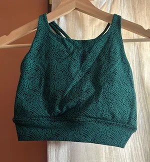Buff Bunny Cheetah Animal Print Sports Bra Green Athletic Workout Top Size S‎ thumbnail 1