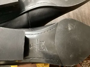Marc Fisher  Black Leather Pointed Toe Ankle Booties thumbnail 7