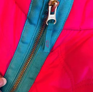 Vineyard Vines Hot Pink Quilted Puffer Vest Coat Whale L Preppy Turquoise thumbnail 3