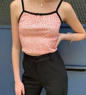 Brandy Melville pink leopard print cami thumbnail 2