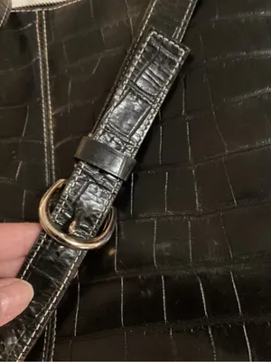 Dooney & Bourke Black Croc-Embossed Crossbody Bag thumbnail 5
