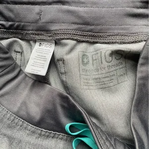 Figs Livingston Basic Scrub Pants Yoga Waistband Straight Leg Gray Size XXS 2XS thumbnail 9