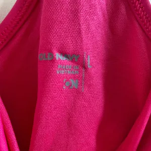 Old Navy Pink Workout Racerback Tank Top With Built-In Bra New W/O Tag Large thumbnail 2