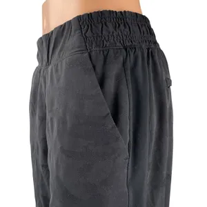 Athleta Brooklyn Textured Lined Women's Black Travel Jogger Sweat Pants Size 8 thumbnail 3