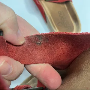 Yokono‎ 2 strap leather sandals made in Spain red leather size 9 thumbnail 8