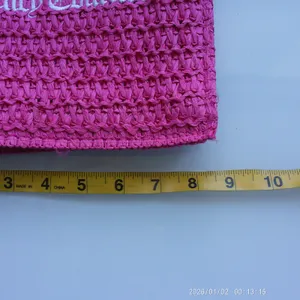 Juicy Couture Straw Beachy Tropical Y2K Coastal Dainty Mini Tote Bag Pink thumbnail 4