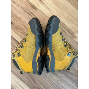 Clorts Wm 7 Uneebtex Hiking Boots Yellow Suede Waterproof Mid Top Outdoor Hiking thumbnail 7